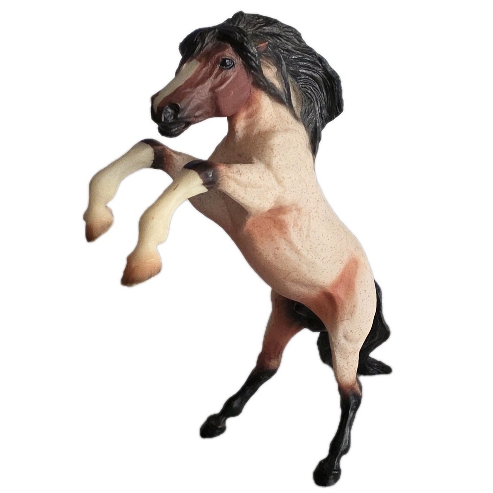 Vintage 2001 Breyer Horse Rufo Diablo Rearing Up Stallion Mustang Bay Roan EUC